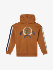 Converse Rec Club Ft Sleeve Stripe Çocuk Kahverengi Hoodie Converse Rec Club Ft Sleeve Stripe Çocuk Kahverengi Hoodie