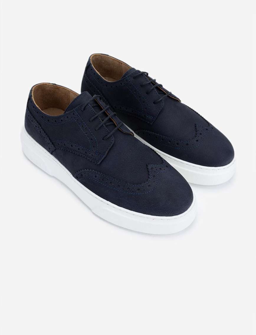 Valmenti Erkek Hakiki Deri Lacivert Nubuk Sneakers & Spor Ayakkabı Valmenti Erkek Hakiki Deri Lacivert Nubuk Sneakers & Spor Ayakkabı