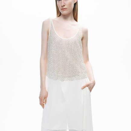 Kristal Taş Detaylı Bluz Kristal Taş Detaylı Bluz