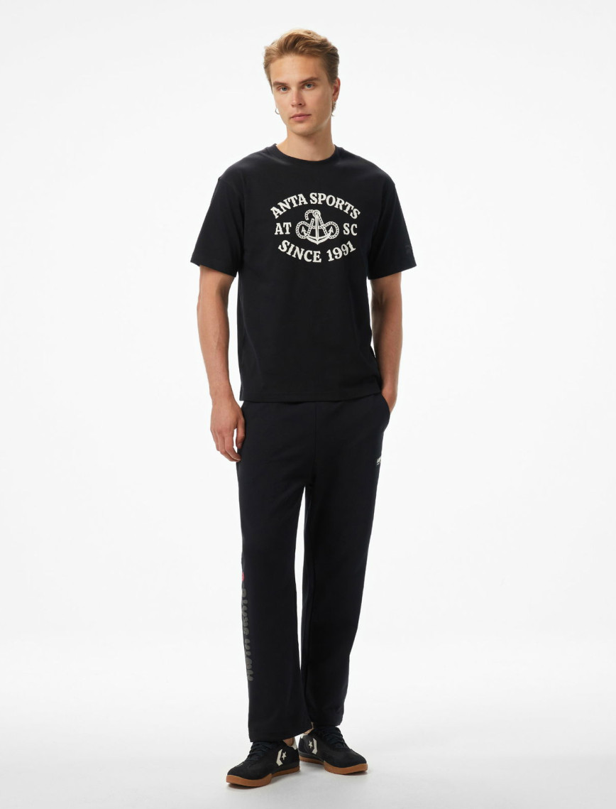 Anta Skate Culture Unisex Siyah T-Shirt Anta Skate Culture Unisex Siyah T-Shirt