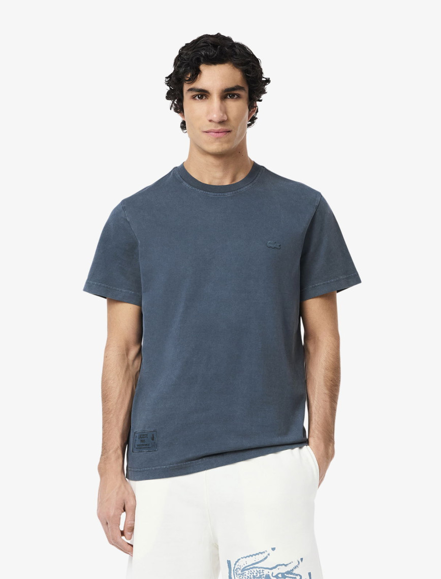 Lacoste Erkek Regular Fit Bisiklet Yaka Lacivert T-Shirt Lacoste Erkek Regular Fit Bisiklet Yaka Lacivert T-Shirt
