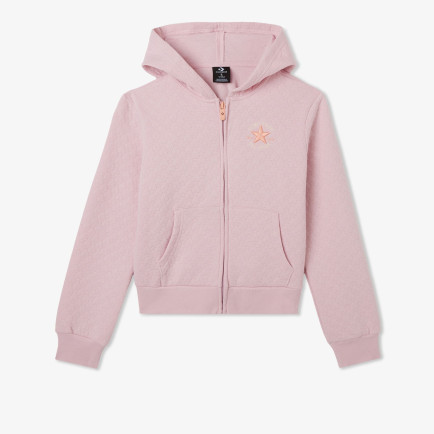 Converse Star Pointelle Çocuk Pembe Sweatshirt Converse Star Pointelle Çocuk Pembe Sweatshirt