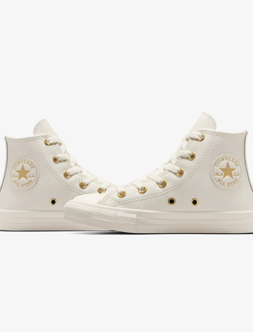 Converse Chuck Taylor All Star Taylored Lux Çocuk Krem Deri Sneaker Converse Chuck Taylor All Star Taylored Lux Çocuk Krem Deri Sneaker