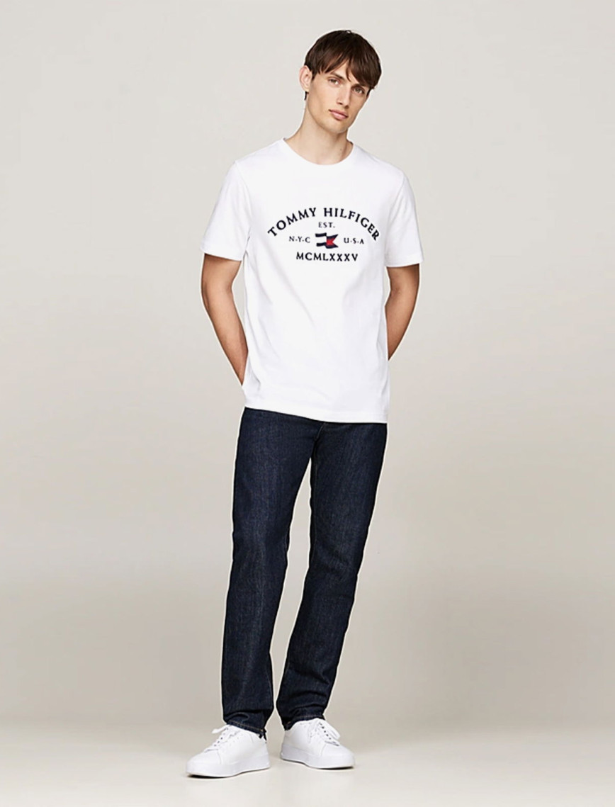 Tommy Hilfiger Nautical Arch Erkek Mavi T-Shirt Tommy Hilfiger Nautical Arch Erkek Mavi T-Shirt