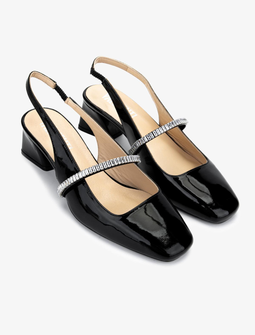 Valmenti Kadın Hakiki Deri Siyah Rugan Topuklu Ayakkabı Valmenti Kadın Hakiki Deri Siyah Rugan Topuklu Ayakkabı