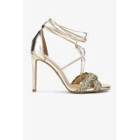 Valmenti Kadın Altın Topuklu Ayakkabı Valmenti Kadın Altın Topuklu Ayakkabı