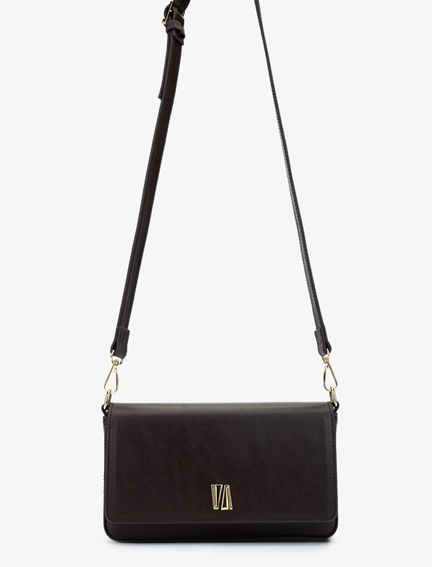 Valmenti Kadın Vegan Siyah Deri Postacı Çanta Valmenti Kadın Vegan Siyah Deri Postacı Çanta