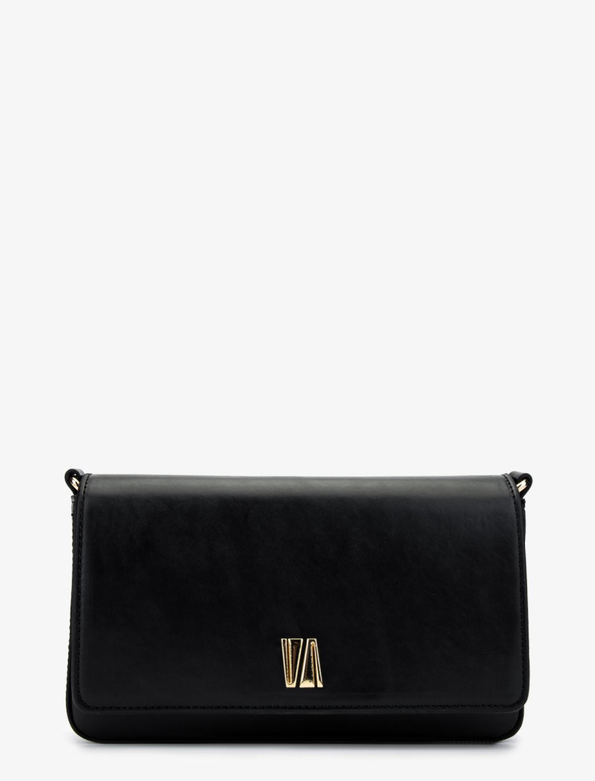 Valmenti Kadın Vegan Siyah Deri Postacı Çanta Valmenti Kadın Vegan Siyah Deri Postacı Çanta