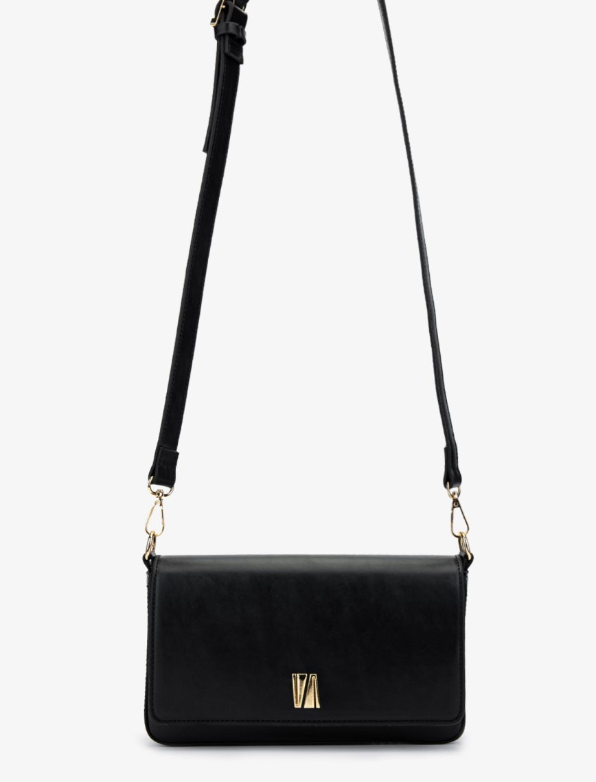 Valmenti Kadın Vegan Siyah Deri Postacı Çanta Valmenti Kadın Vegan Siyah Deri Postacı Çanta