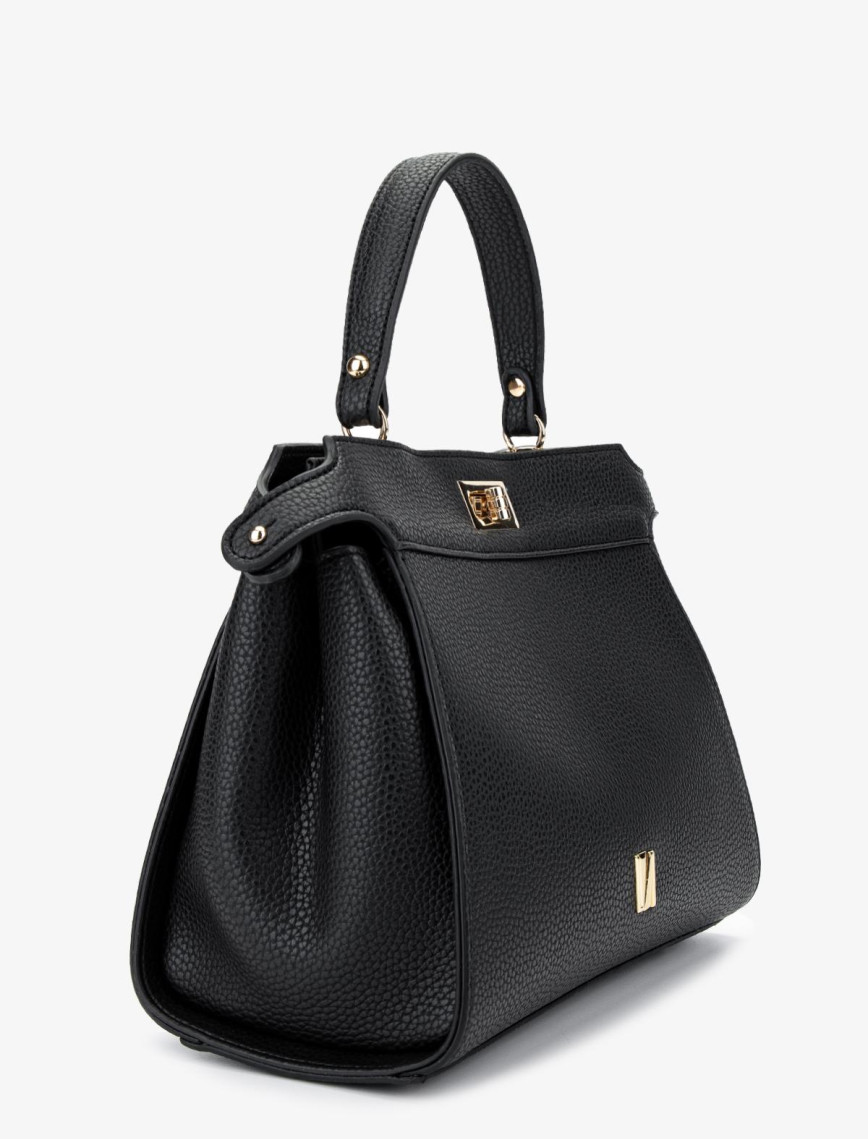 Valmenti Kadın Vegan Siyah Floter Kol Çantası Valmenti Kadın Vegan Siyah Floter Kol Çantası