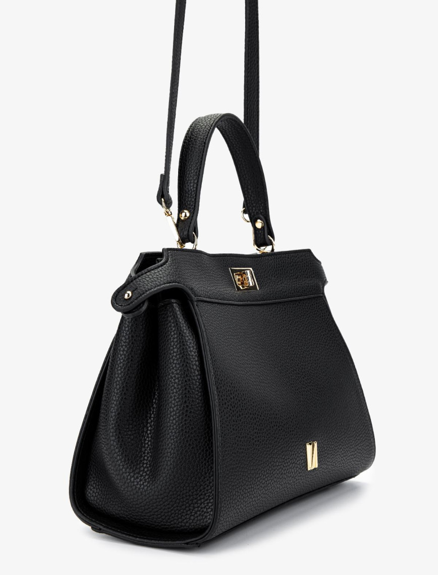 Valmenti Kadın Vegan Siyah Floter Kol Çantası Valmenti Kadın Vegan Siyah Floter Kol Çantası