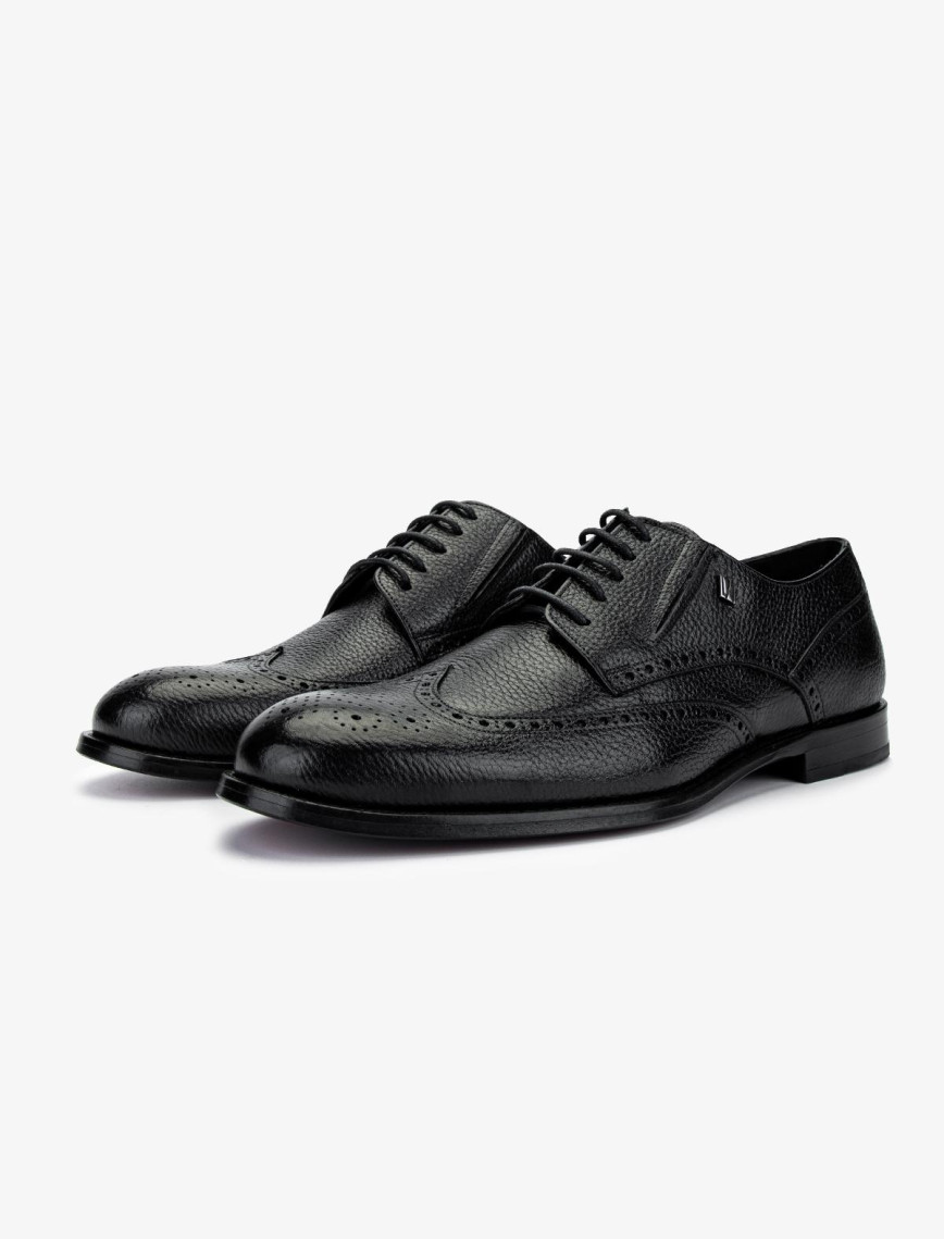 Valmenti Erkek Hakiki Deri Siyah Klasik Ayakkabı Valmenti Erkek Hakiki Deri Siyah Klasik Ayakkabı