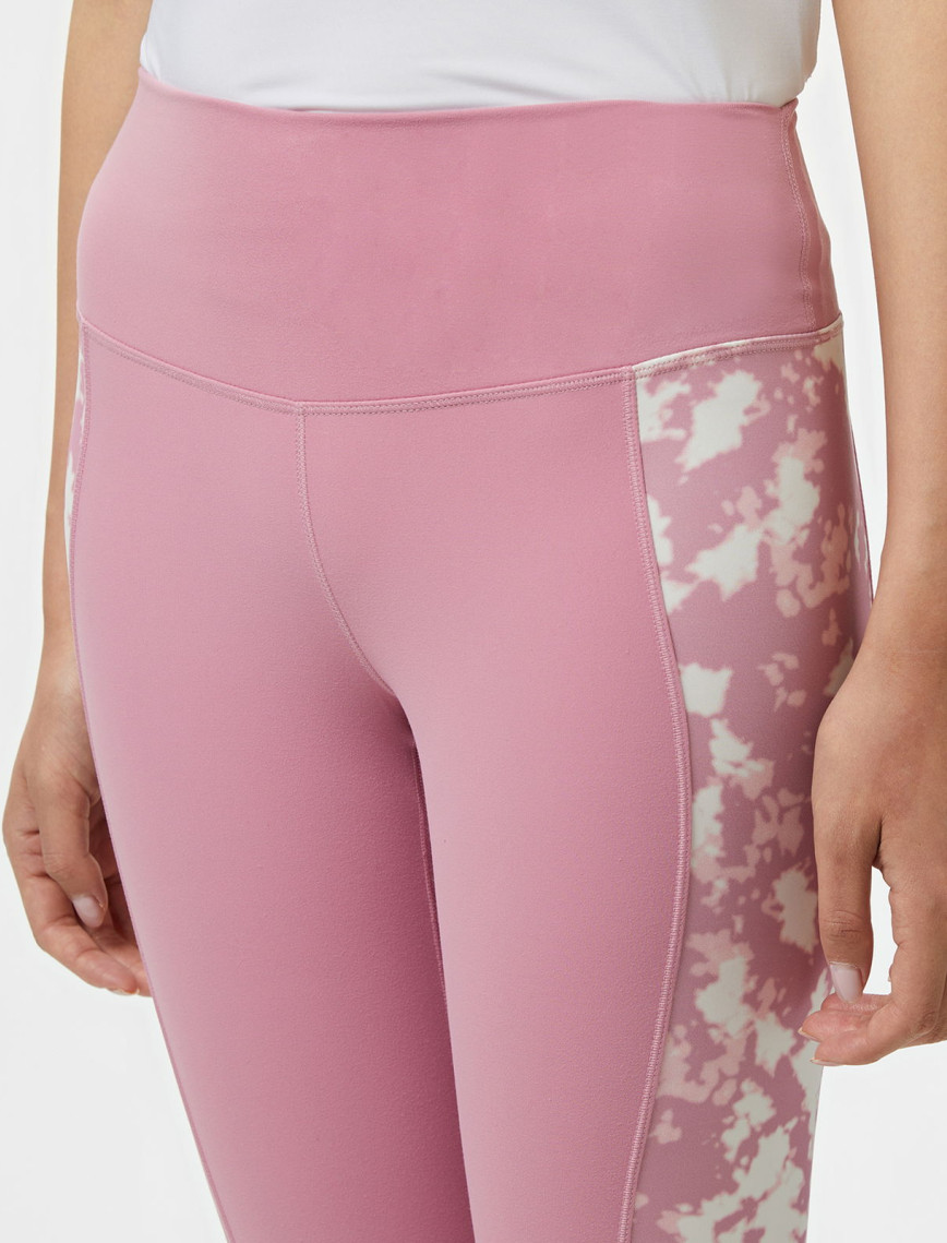 Nike One Dri-Fit Heritage Kadın Pembe Tayt Nike One Dri-Fit Heritage Kadın Pembe Tayt