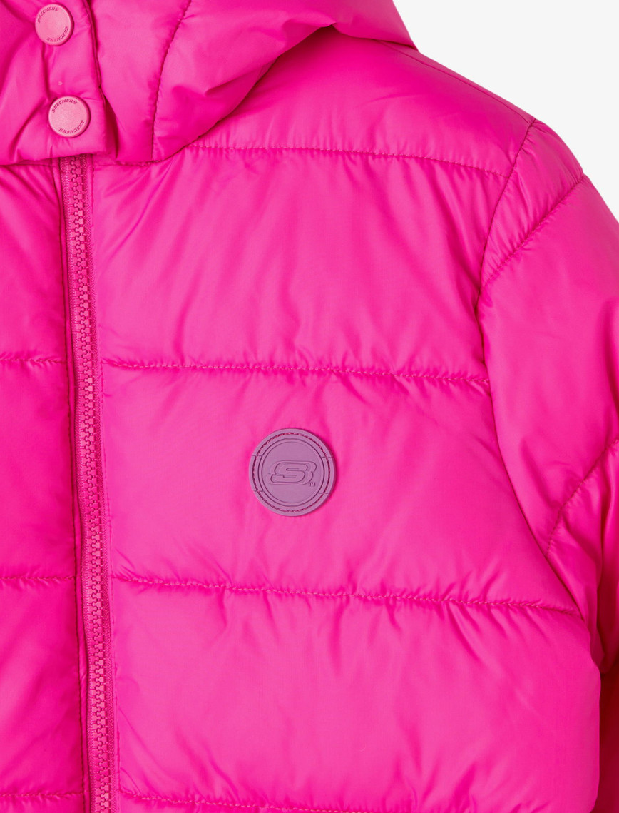 Skechers G Outerwear Padded Çocuk Pembe Ceket Skechers G Outerwear Padded Çocuk Pembe Ceket