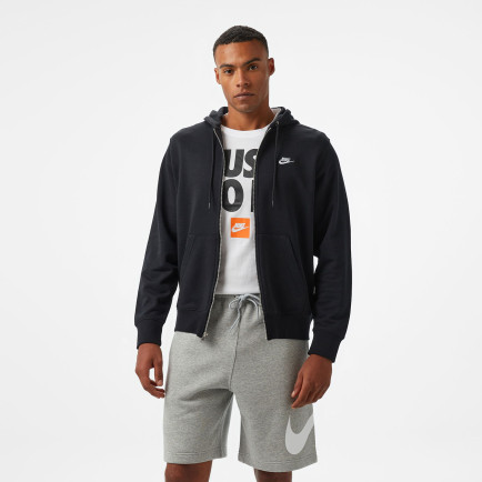 Nike Club Fleece Erkek Siyah Eşofman Üstü Nike Club Fleece Erkek Siyah Eşofman Üstü