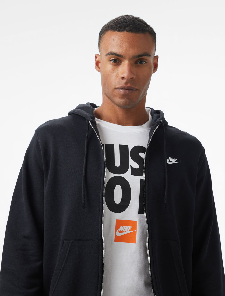 Nike Club Fleece Erkek Siyah Eşofman Üstü Nike Club Fleece Erkek Siyah Eşofman Üstü