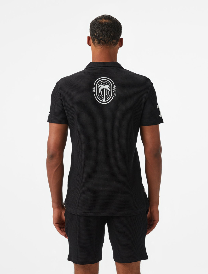 Ucla Russel Erkek Siyah Polo Yaka T-Shirt Ucla Russel Erkek Siyah Polo Yaka T-Shirt