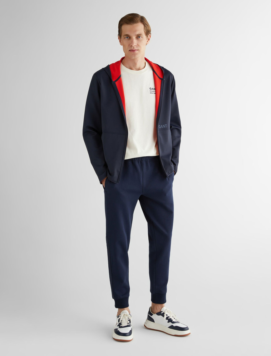 GANT Erkek Lacivert Slim Fit Kapüşonlu Sweatshirt GANT Erkek Lacivert Slim Fit Kapüşonlu Sweatshirt