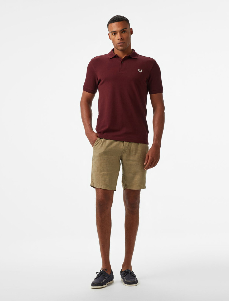 Fred Perry Erkek Bordo T-Shirt Fred Perry Erkek Bordo T-Shirt