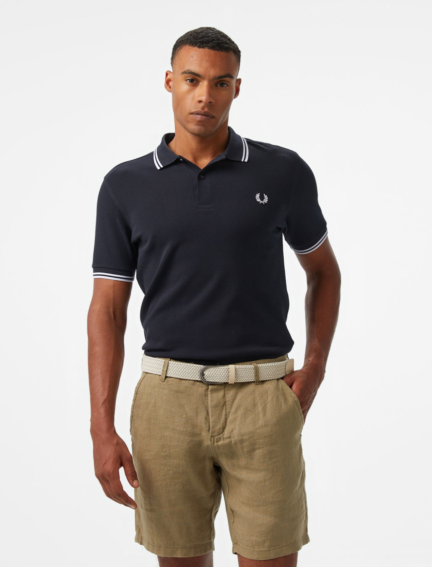 Fred Perry Twin Tipped Erkek Lacivert T-Shirt Fred Perry Twin Tipped Erkek Lacivert T-Shirt