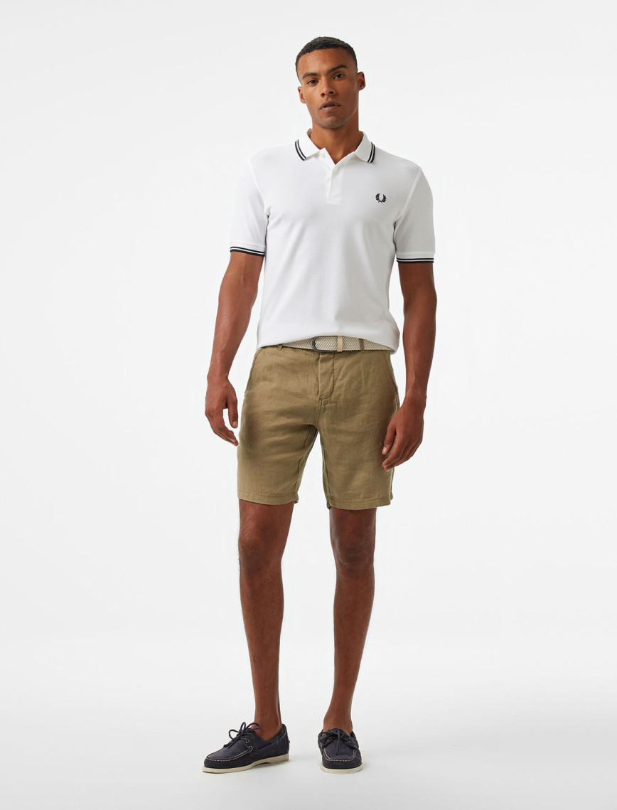 Fred Perry Twin Tipped Erkek Beyaz T-Shirt Fred Perry Twin Tipped Erkek Beyaz T-Shirt