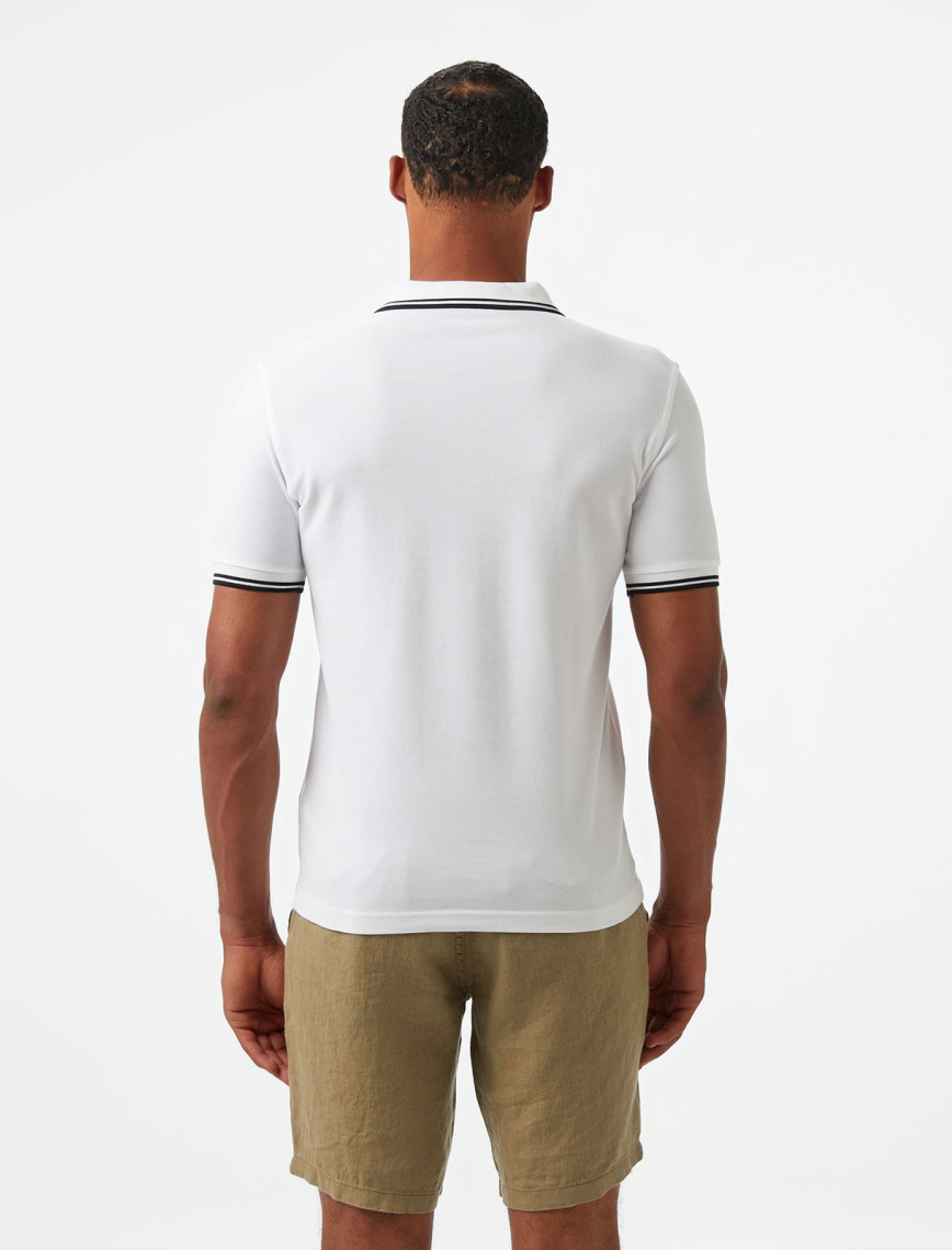 Fred Perry Twin Tipped Erkek Beyaz T-Shirt Fred Perry Twin Tipped Erkek Beyaz T-Shirt
