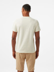 Fred Perry Textured Laurel Wreath Erkek Bej T-Shirt Fred Perry Textured Laurel Wreath Erkek Bej T-Shirt