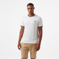 Fred Perry Twin Tipped Erkek Beyaz T-Shirt Fred Perry Twin Tipped Erkek Beyaz T-Shirt