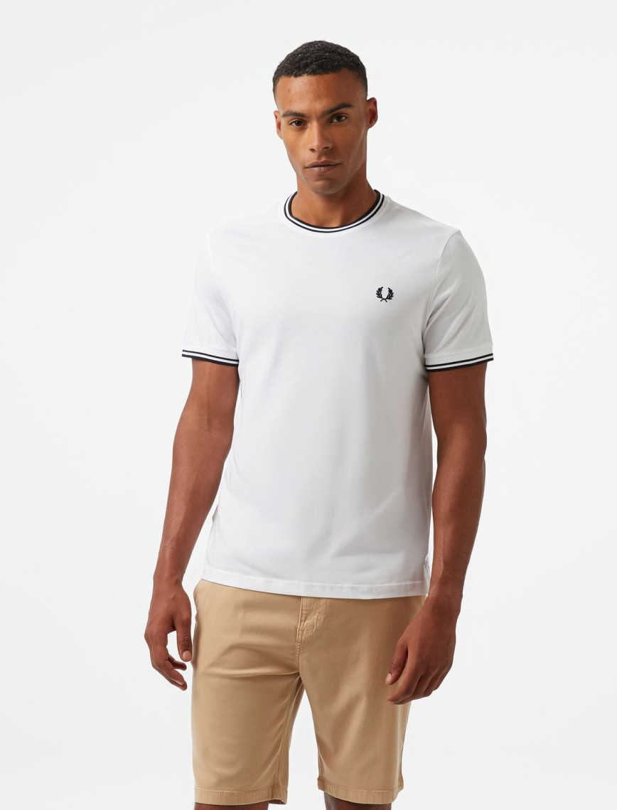 Fred Perry Twin Tipped Erkek Siyah T-Shirt Fred Perry Twin Tipped Erkek Siyah T-Shirt