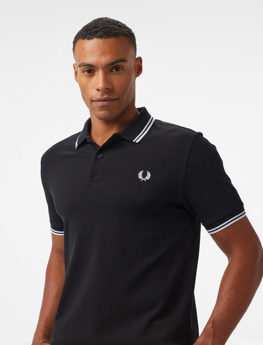 Fred Perry Twin Tipped Erkek Siyah T-Shirt Fred Perry Twin Tipped Erkek Siyah T-Shirt