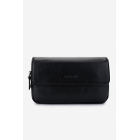 Valmenti Erkek Hakiki Deri Siyah Deri El Çantası