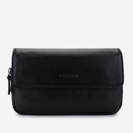 Valmenti Erkek Hakiki Deri Siyah Deri El Çantası