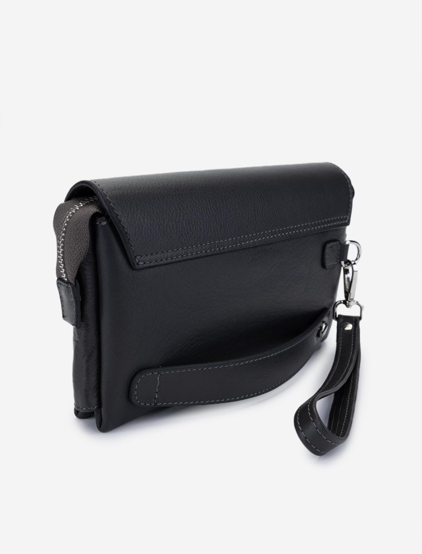 Valmenti Erkek Antrasit Hakiki Deri El Çantası Valmenti Erkek Antrasit Hakiki Deri El Çantası