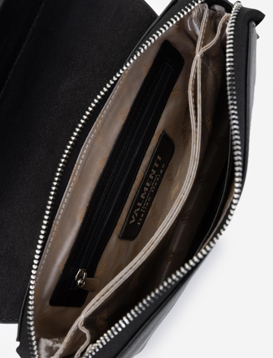 Valmenti Erkek Hakiki Deri Siyah Deri El Çantası