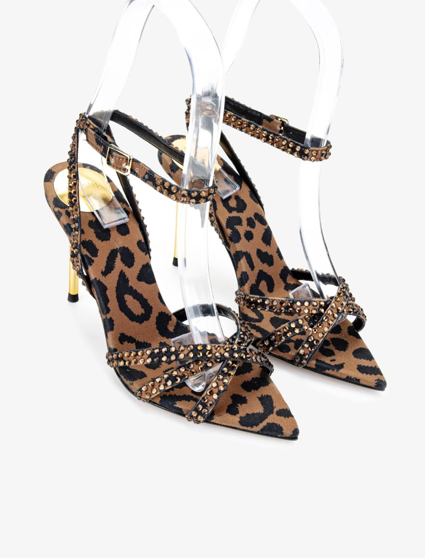 Valmenti Kadın Leopar Topuklu Ayakkabı Valmenti Kadın Leopar Topuklu Ayakkabı
