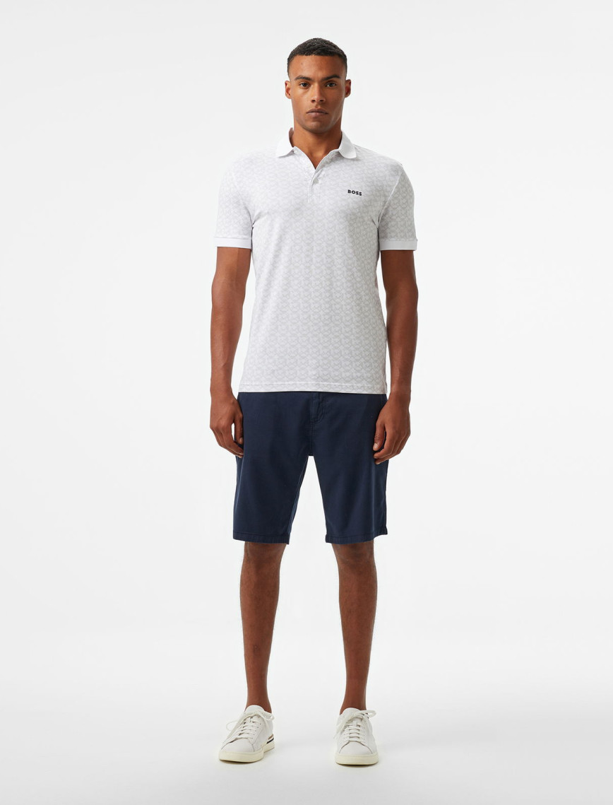 BOSS Paddy Striped Erkek Beyaz Polo BOSS Paddy Striped Erkek Beyaz Polo