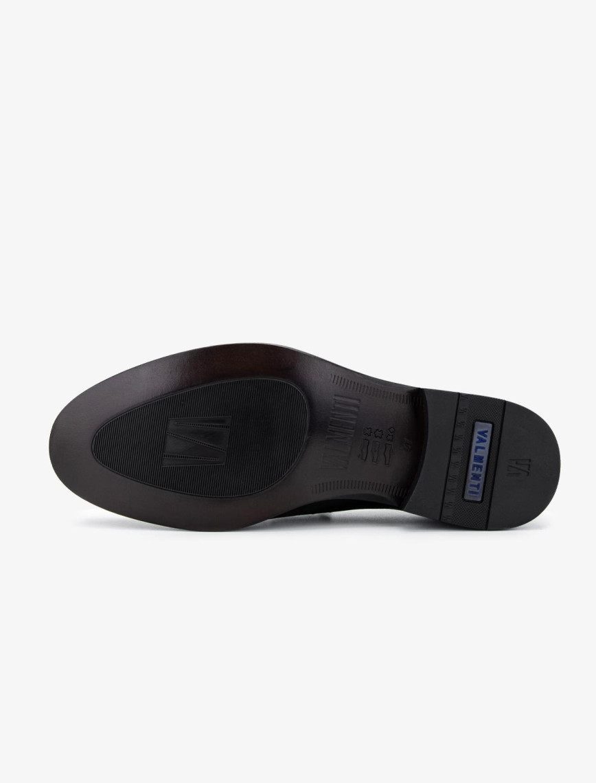 Valmenti Erkek Hakiki Deri Siyah Loafer Ayakkabı