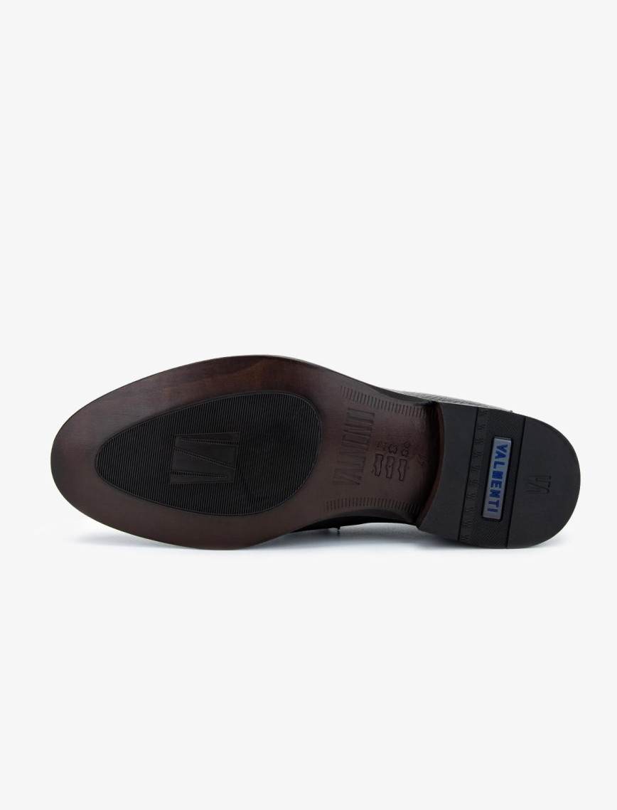 Valmenti Erkek Hakiki Deri Kahverengi Loafer Ayakkabı