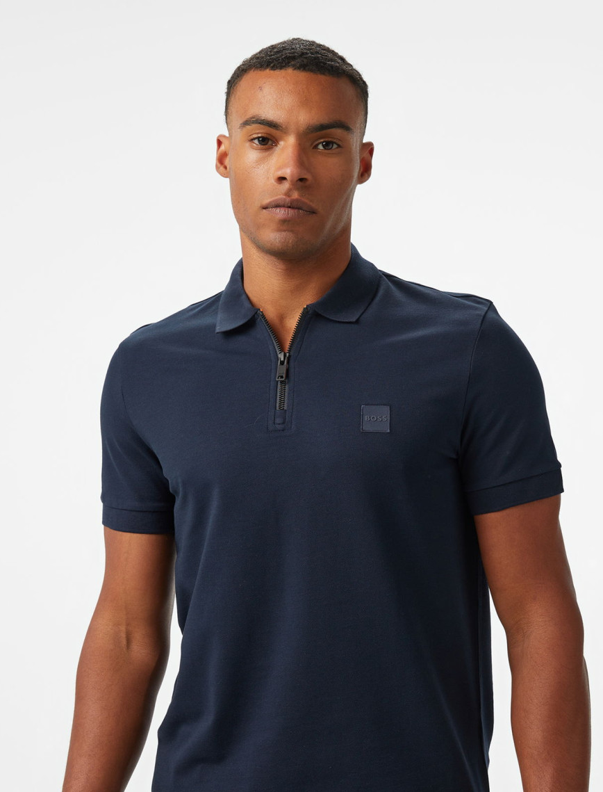 BOSS Passerzip Erkek Koyu Mavi Polo BOSS Passerzip Erkek Koyu Mavi Polo