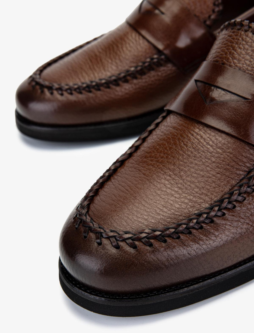 Valmenti Erkek Hakiki Deri Taba Loafer Ayakkabı Valmenti Erkek Hakiki Deri Taba Loafer Ayakkabı