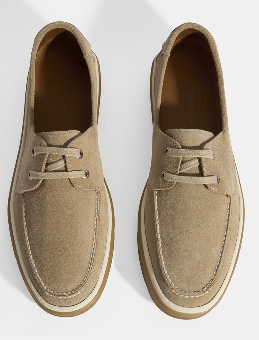 Erkek Vizon Bağcıklı Süet Günlük Ayakkabı Erkek Vizon Bağcıklı Süet Günlük Ayakkabı