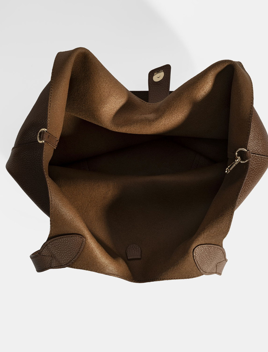 Kadın Kahve Deri Omuz Çantası Kadın Kahve Deri Omuz Çantası