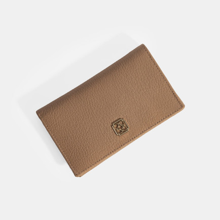 Kadın Koyu Bej Deri Cüzdan