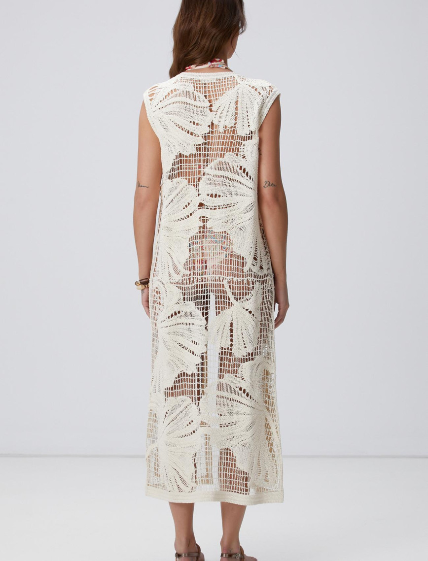 Network Kadın Açık Bej Kaftan