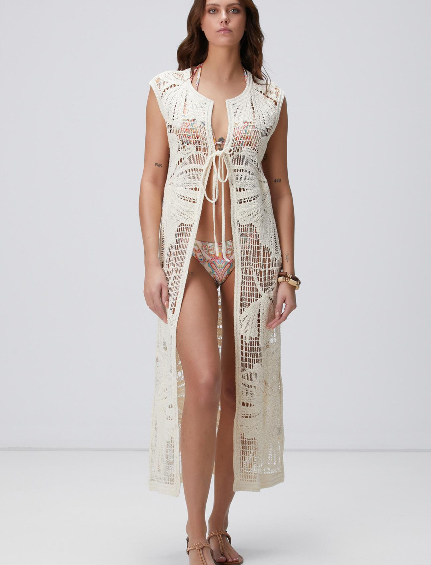 Network Kadın Açık Bej Kaftan