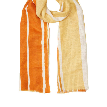 Network Unisex Kiremit Keten Karışımlı Şal Network Unisex Kiremit Keten Karışımlı Şal