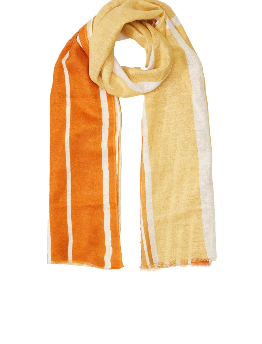 Network Unisex Kiremit Keten Karışımlı Şal Network Unisex Kiremit Keten Karışımlı Şal