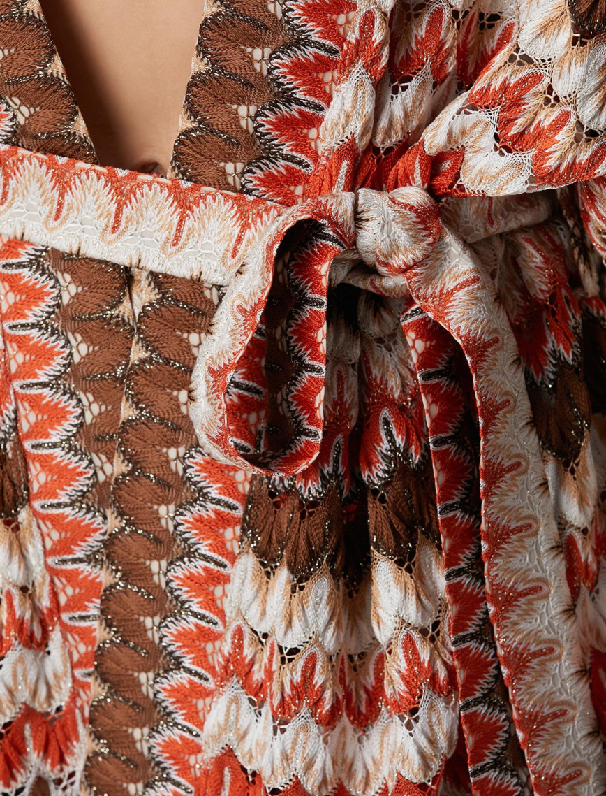 Network Kadın Kırık Beyaz Kahverengi Kısa Kaftan Network Kadın Kırık Beyaz Kahverengi Kısa Kaftan