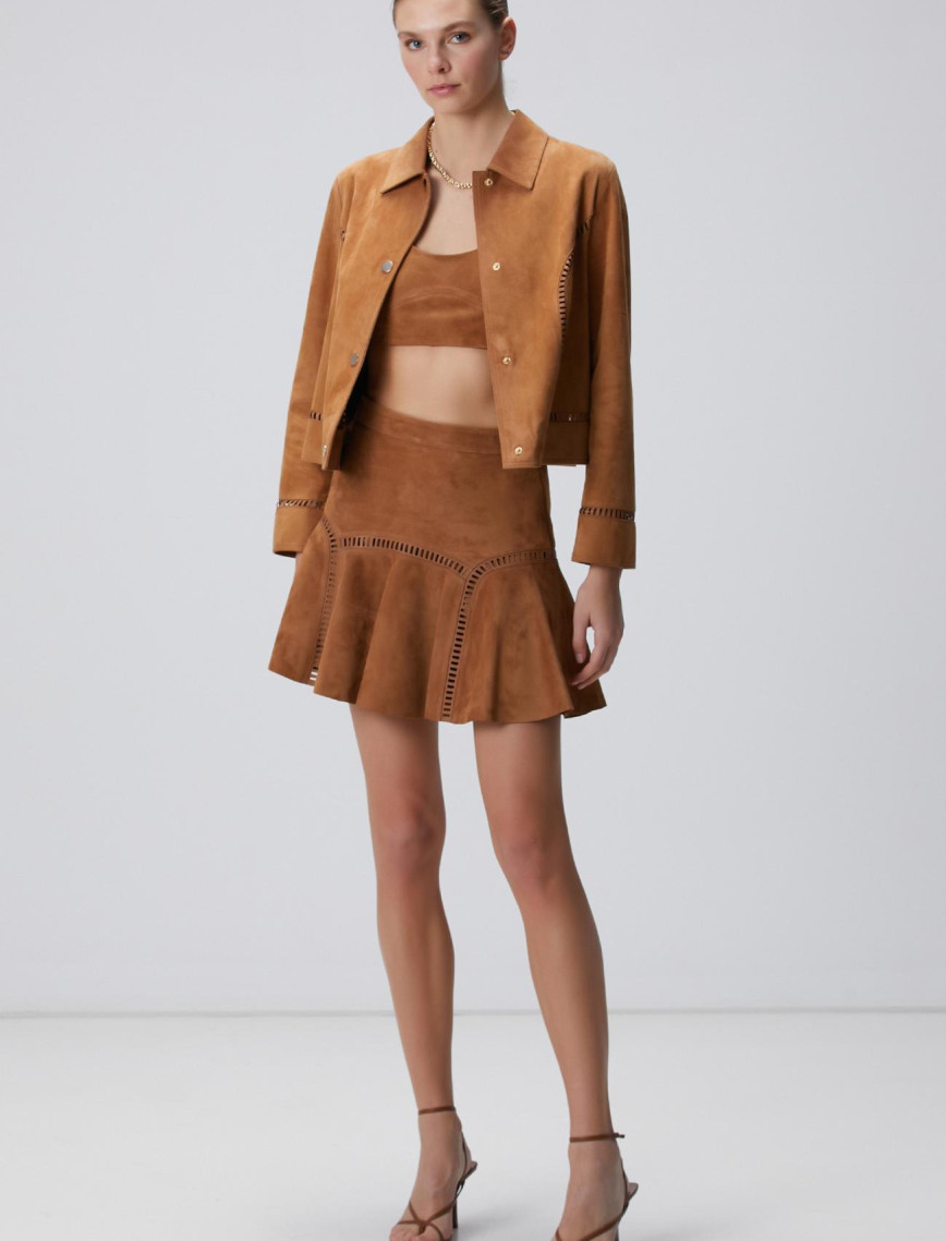 Network Kadın Camel Deri Büstiyer Network Kadın Camel Deri Büstiyer