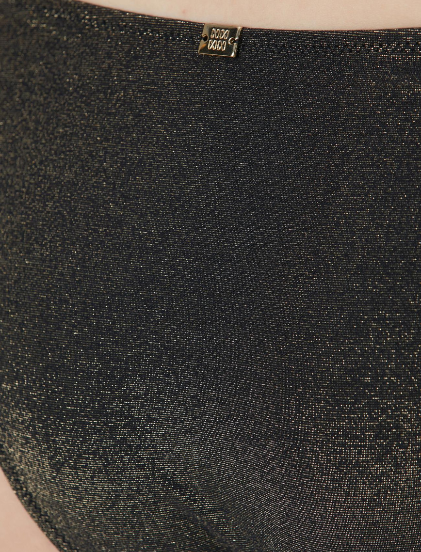 Network Kadın Siyah Gold Bikini Altı Network Kadın Siyah Gold Bikini Altı